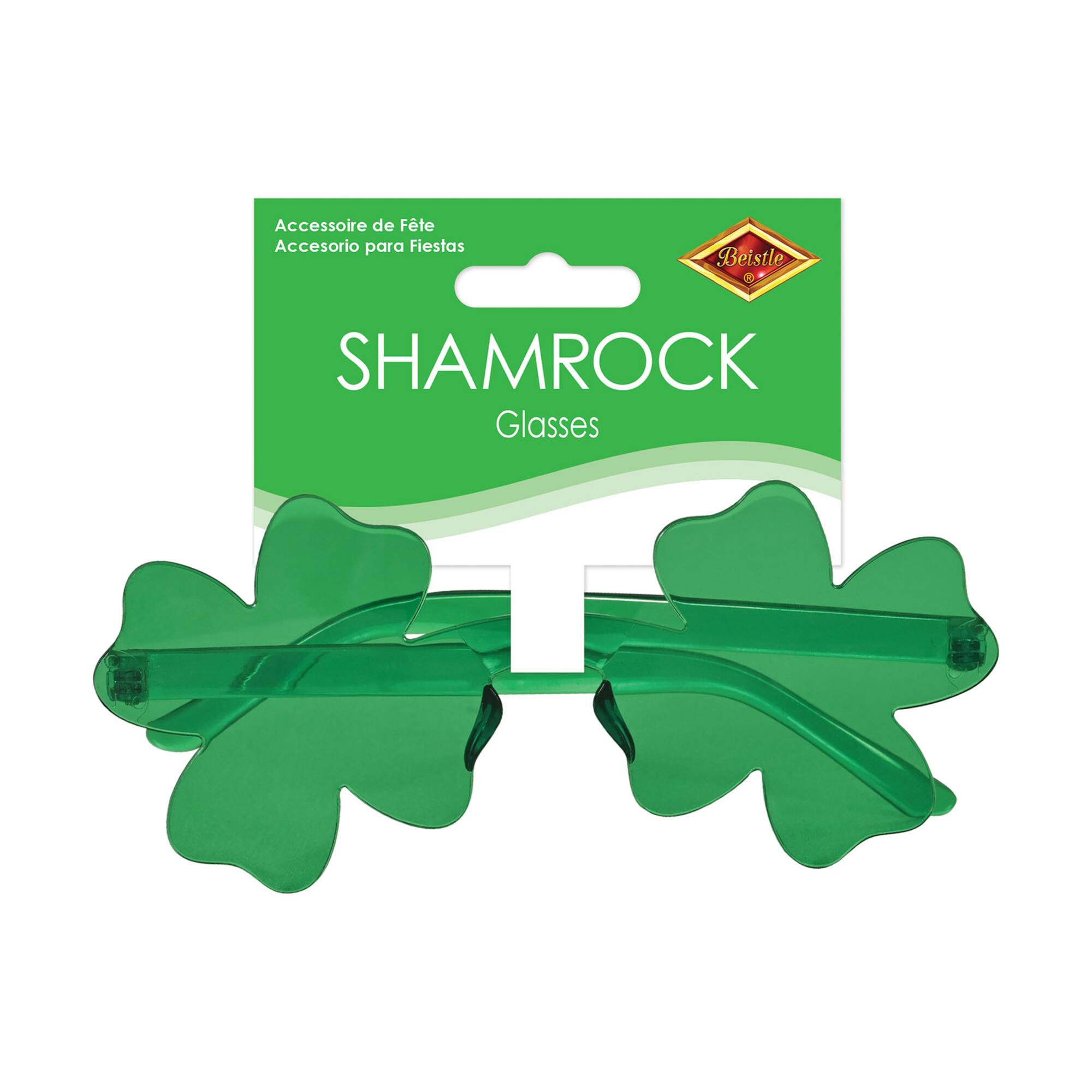 Beistle Green Shamrock Glasses, 2ct.